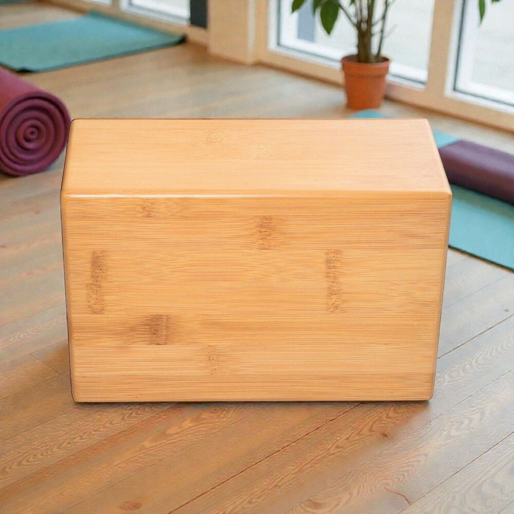 Hugger Mugger Bamboo Yoga Block Eco-Friendly, Supportive, Exercise, Pilatesv NEW